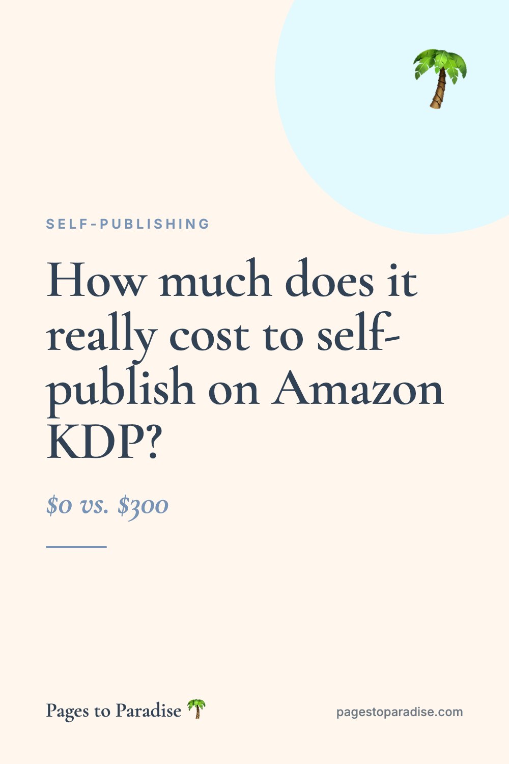 How much does it really cost to self-publish on Amazon KDP? ($0 vs. $300)